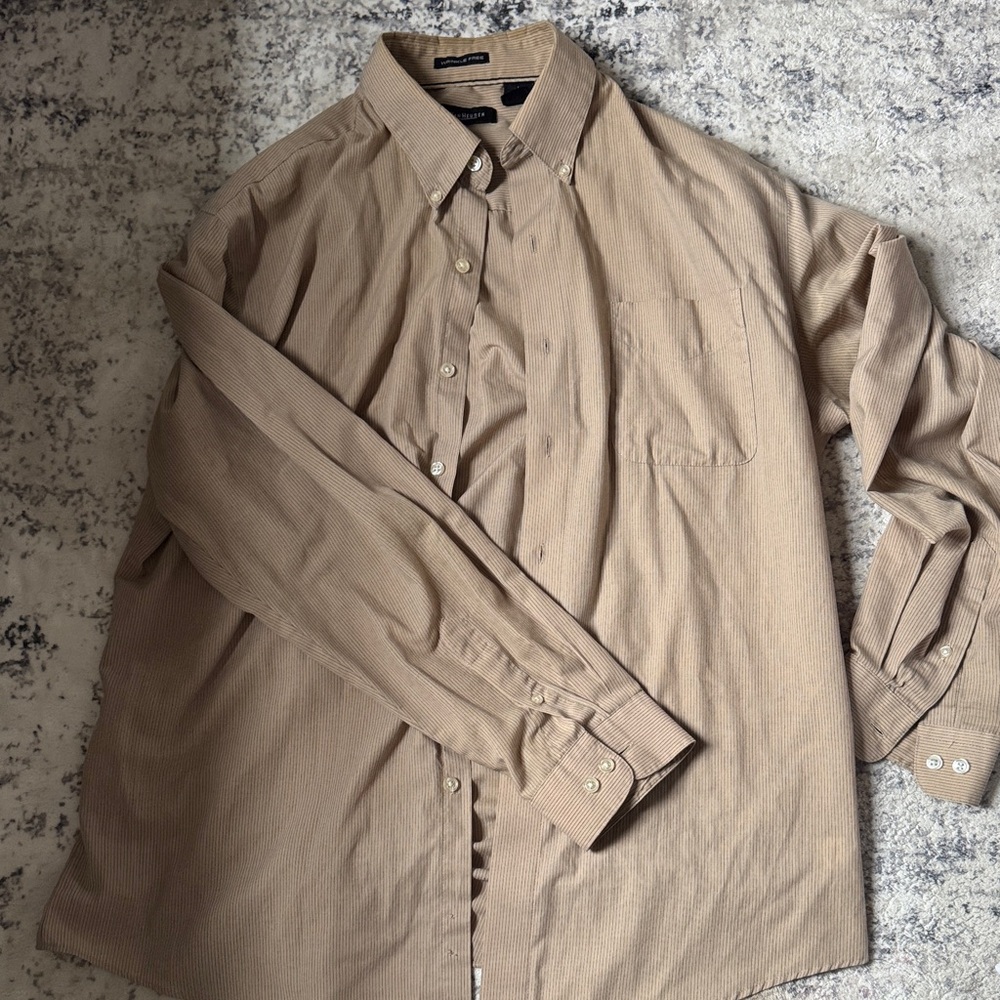 Two Mens XL Button Down Long Sleeve Shirts